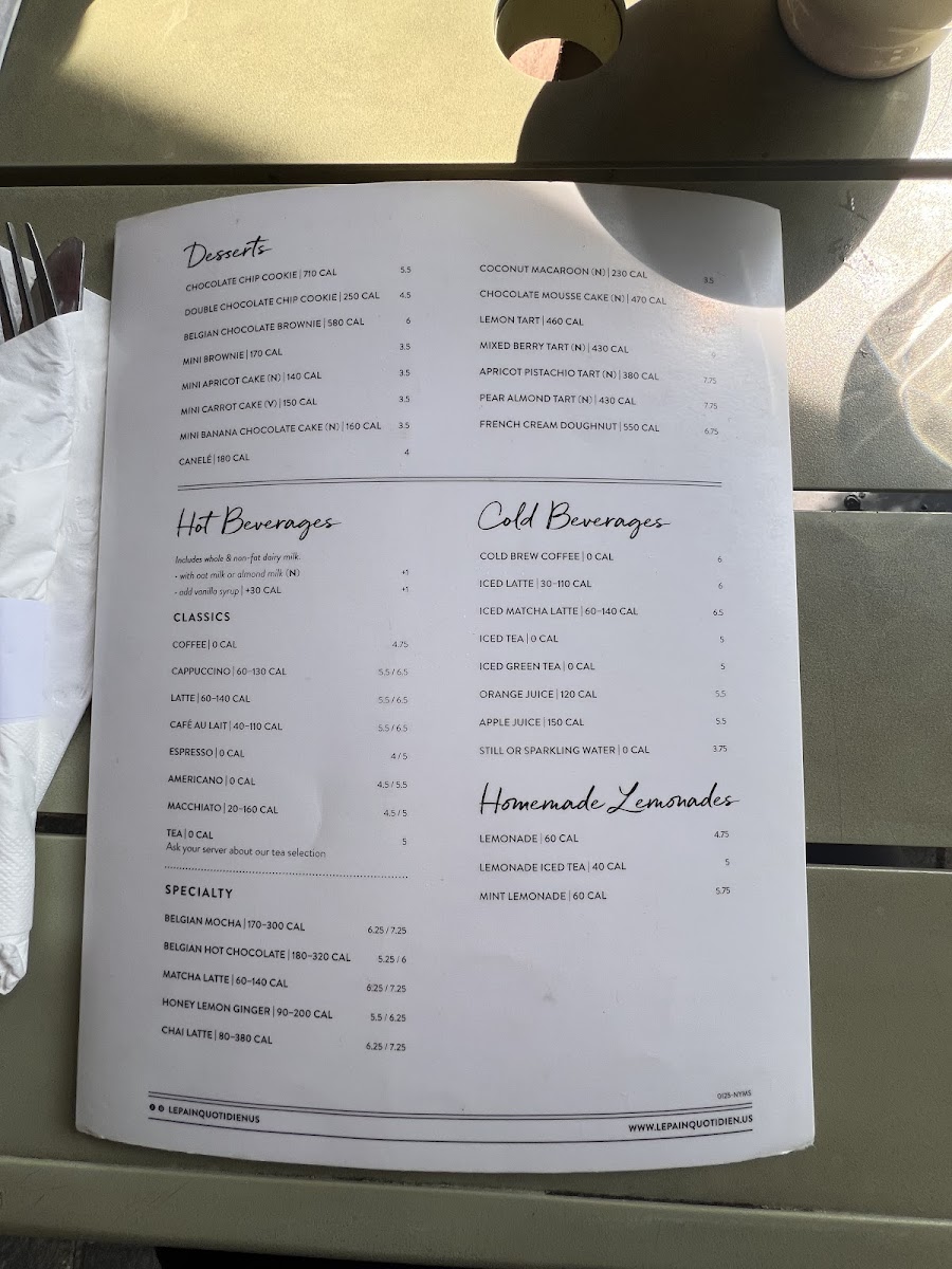 Le Pain Quotidien Menu-5